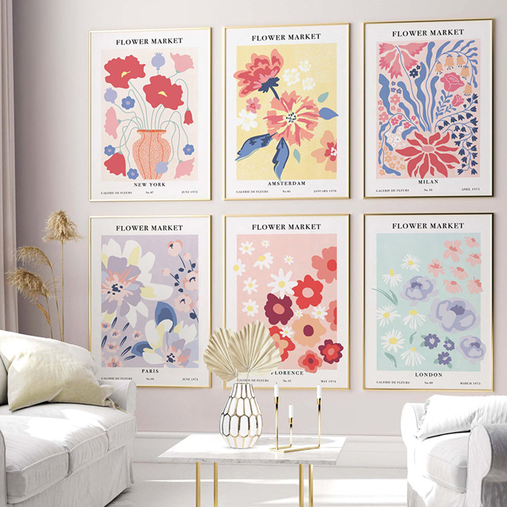 Flower Market Wall Art Prints | Print and Proper Australia – Print and ...