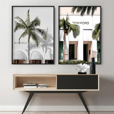 Tom Ford Rodeo Drive - Art Print, Poster, Stretched Canvas or Framed Wall Art, shown framed in a home interior space