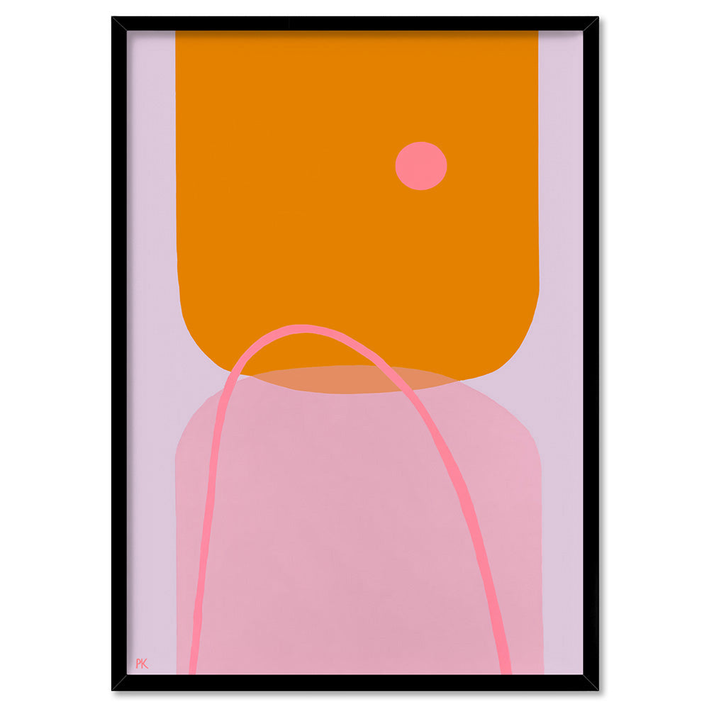Perfectly Imperfect - Art Print by Poppy Key, Poster, Stretched Canvas, or Framed Wall Art Print, shown in a black frame