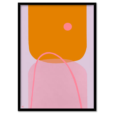 Perfectly Imperfect - Art Print by Poppy Key, Poster, Stretched Canvas, or Framed Wall Art Print, shown in a black frame