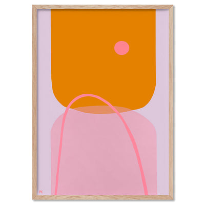 Perfectly Imperfect - Art Print by Poppy Key, Poster, Stretched Canvas, or Framed Wall Art Print, shown in a natural timber frame