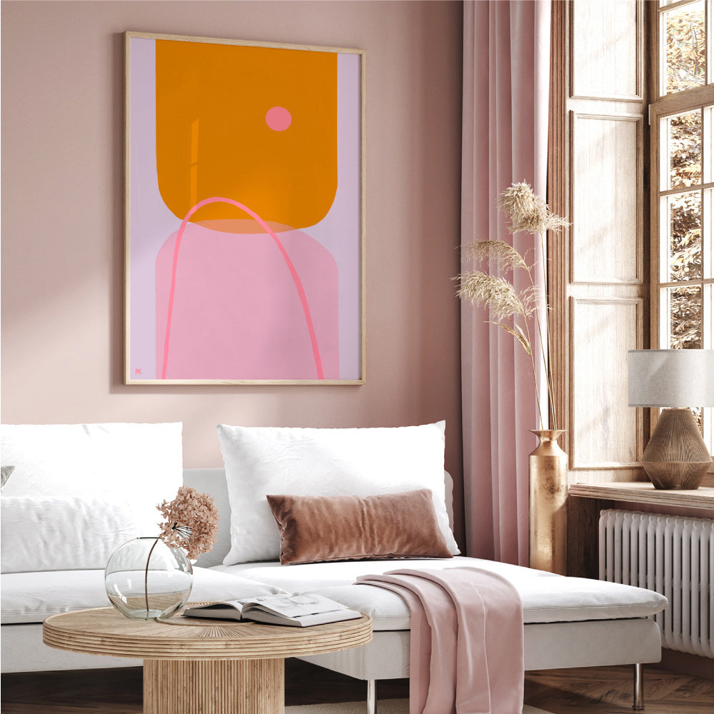 Perfectly Imperfect - Art Print by Poppy Key, Poster, Stretched Canvas or Framed Wall Art Prints, shown framed in a room