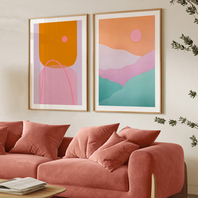 Perfectly Imperfect - Art Print by Poppy Key, Poster, Stretched Canvas or Framed Wall Art, shown framed in a home interior space