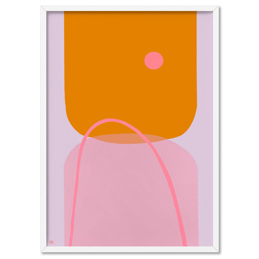 Perfectly Imperfect - Art Print by Poppy Key, Poster, Stretched Canvas, or Framed Wall Art Print, shown in a white frame