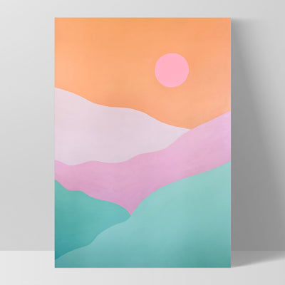 Good Morning Sunshine - Art Print by Poppy Key, Poster, Stretched Canvas, or Framed Wall Art Print, shown as a stretched canvas or poster without a frame