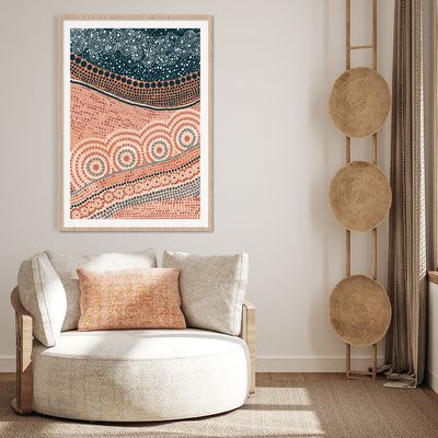 Birrong Star Light I - Art Print by Renee Molineaux, Poster, Stretched Canvas or Framed Wall Art Prints, shown framed in a room