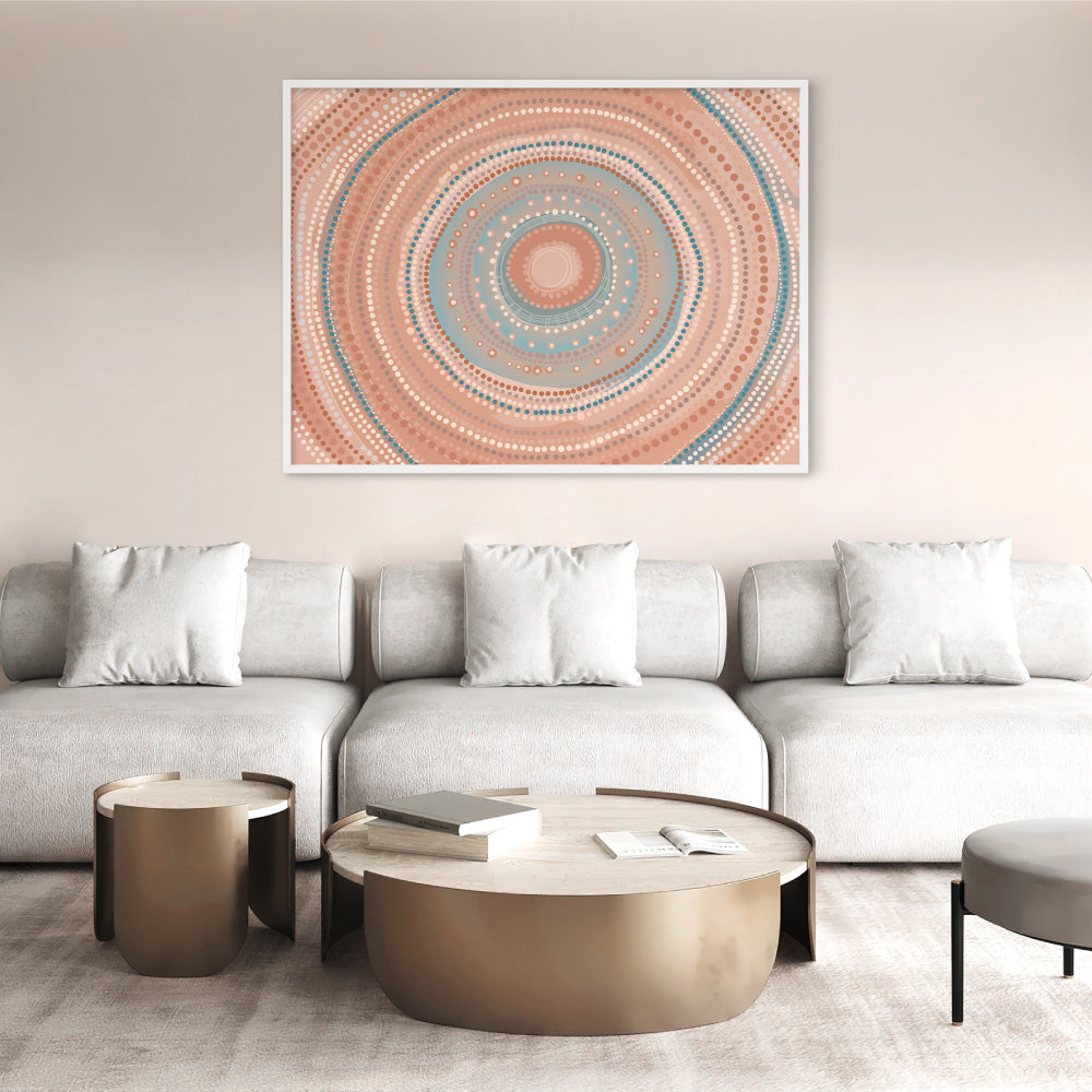 Connection | Yura Series - Art Print by Renee Molineaux, Poster, Stretched Canvas or Framed Wall Art Prints, shown framed in a room