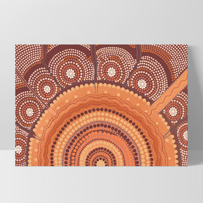 By Your Side | Orange - Art Print by Renee Molineaux, Poster, Stretched Canvas, or Framed Wall Art Print, shown as a stretched canvas or poster without a frame
