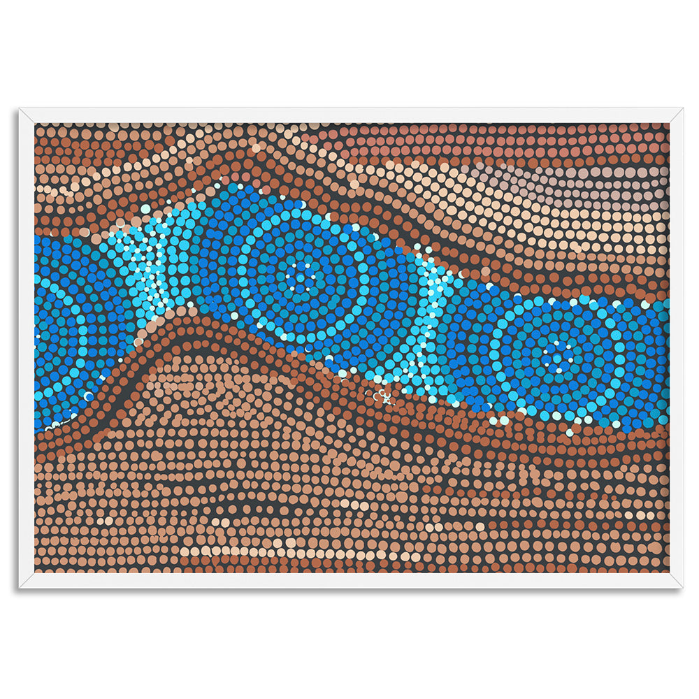 Rock Pool II - Art Print by Renee Molineaux, Poster, Stretched Canvas, or Framed Wall Art Print, shown in a white frame
