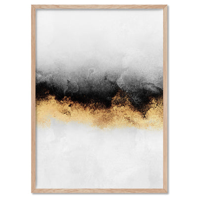Burnished Horizon I - Art Print, Poster, Stretched Canvas, or Framed Wall Art Print, shown in a natural timber frame