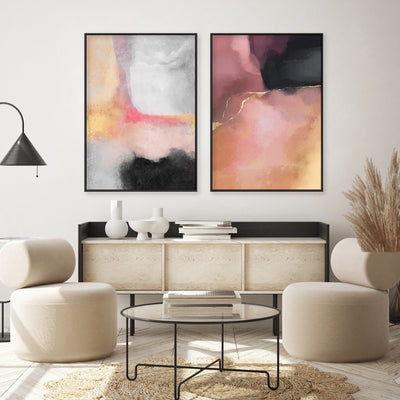 Dusk Horizons II - Art Print, Poster, Stretched Canvas or Framed Wall Art, shown framed in a home interior space
