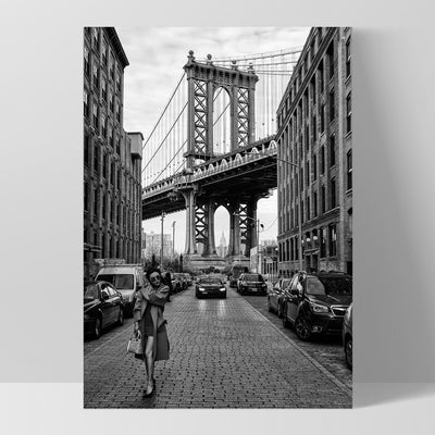 Manhattan Darling - Art Print, Poster, Stretched Canvas, or Framed Wall Art Print, shown as a stretched canvas or poster without a frame
