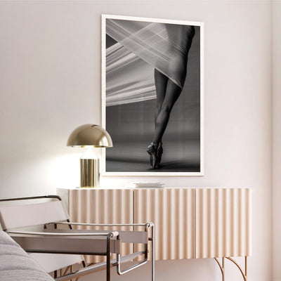 Ballet from Behind - Art Print, Poster, Stretched Canvas or Framed Wall Art Prints, shown framed in a room