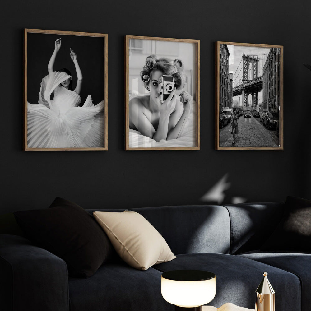 Strike a Pose - Art Print, Poster, Stretched Canvas or Framed Wall Art, shown framed in a home interior space