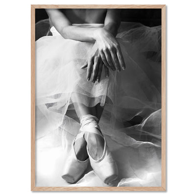 Ballet Intermission - Art Print, Poster, Stretched Canvas, or Framed Wall Art Print, shown in a natural timber frame