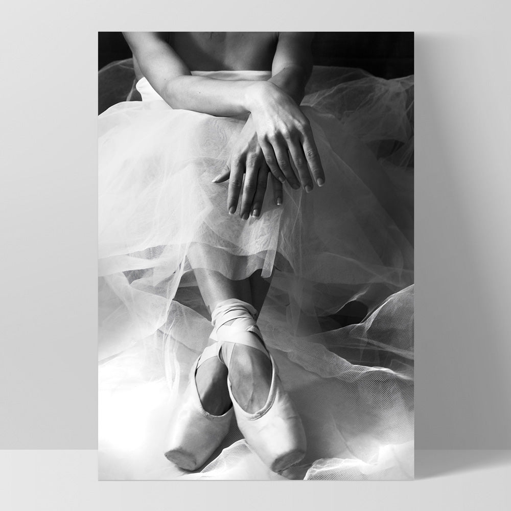 Ballet Intermission - Art Print, Poster, Stretched Canvas, or Framed Wall Art Print, shown as a stretched canvas or poster without a frame