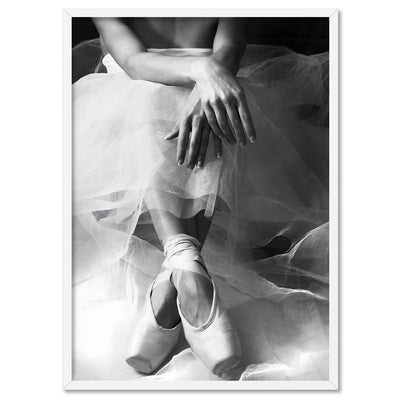 Ballet Intermission - Art Print, Poster, Stretched Canvas, or Framed Wall Art Print, shown in a white frame