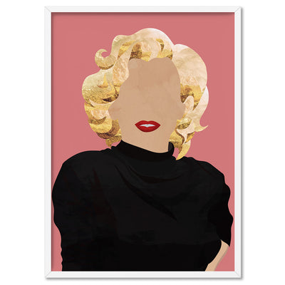 Marilyn Pop - Art Print, Poster, Stretched Canvas, or Framed Wall Art Print, shown in a white frame