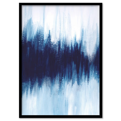 Abstract Event Horizon - Art Print, Poster, Stretched Canvas, or Framed Wall Art Print, shown in a black frame