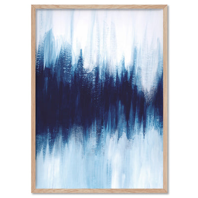 Abstract Event Horizon - Art Print, Poster, Stretched Canvas, or Framed Wall Art Print, shown in a natural timber frame