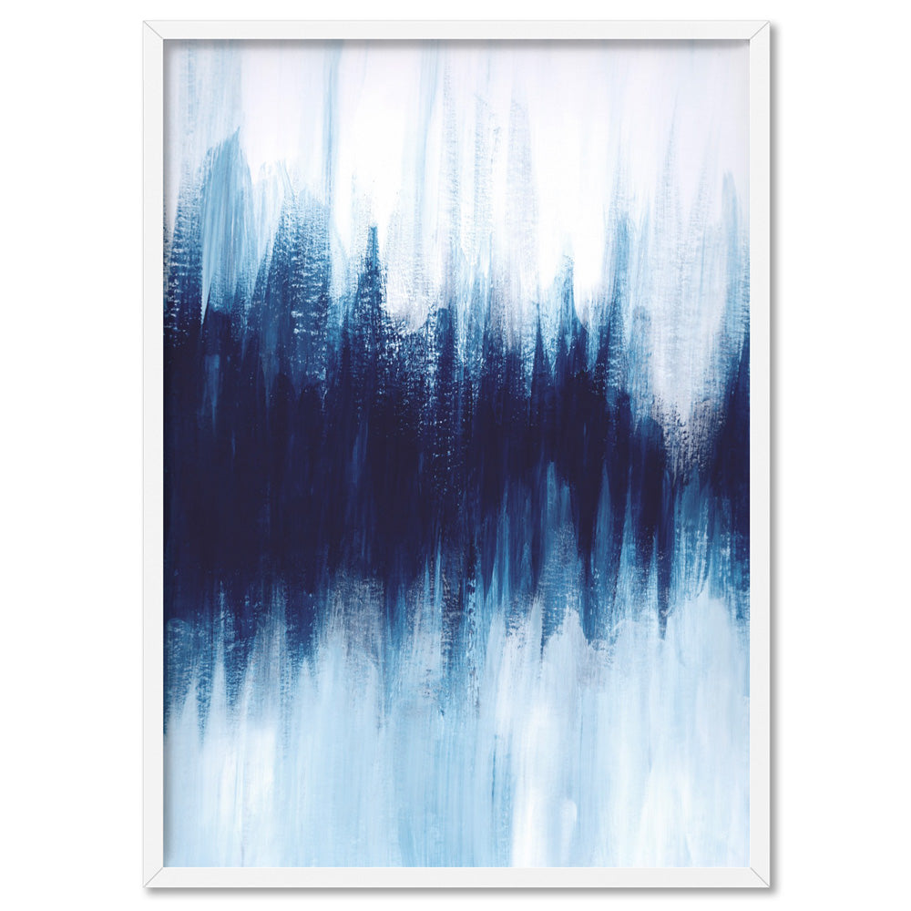 Abstract Event Horizon - Art Print, Poster, Stretched Canvas, or Framed Wall Art Print, shown in a white frame