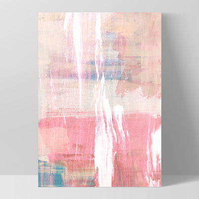 Blush Flurry II  - Art Print, Poster, Stretched Canvas, or Framed Wall Art Print, shown as a stretched canvas or poster without a frame