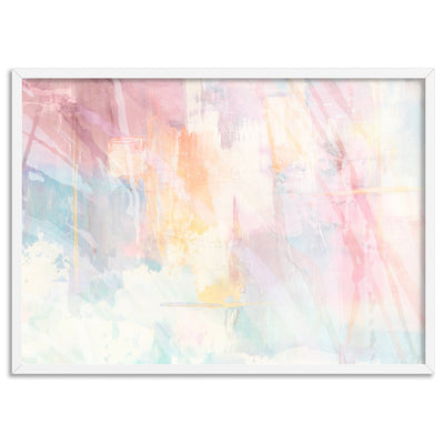 Serenity Prisim III - Art Print, Poster, Stretched Canvas, or Framed Wall Art Print, shown in a white frame