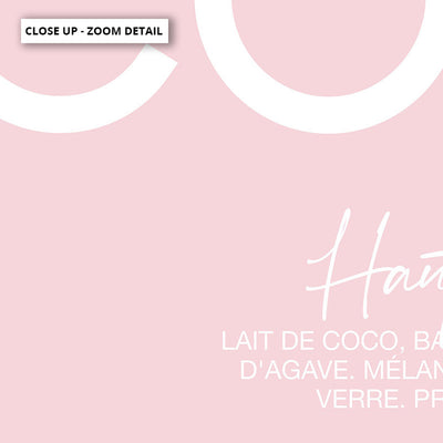 Haute Coco Blush - Art Print, Poster, Stretched Canvas or Framed Wall Art, Close up View of Print Resolution