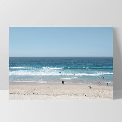 Cronulla Beach Horizon I - Art Print, Poster, Stretched Canvas, or Framed Wall Art Print, shown as a stretched canvas or poster without a frame