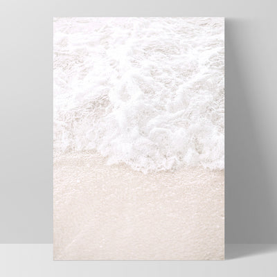 Still IV | Sand & Water - Art Print, Poster, Stretched Canvas, or Framed Wall Art Print, shown as a stretched canvas or poster without a frame
