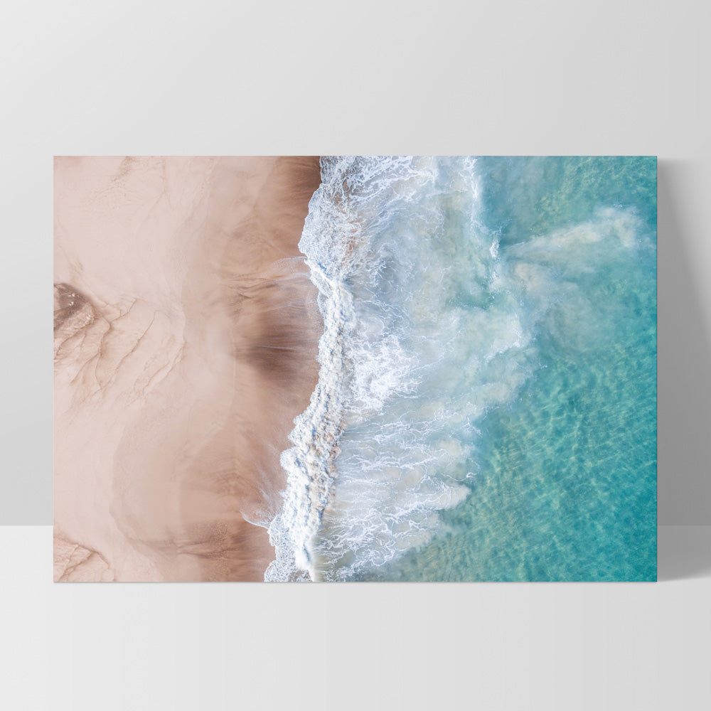Eleven Mile Beach Aerial II - Art Print, Poster, Stretched Canvas, or Framed Wall Art Print, shown as a stretched canvas or poster without a frame
