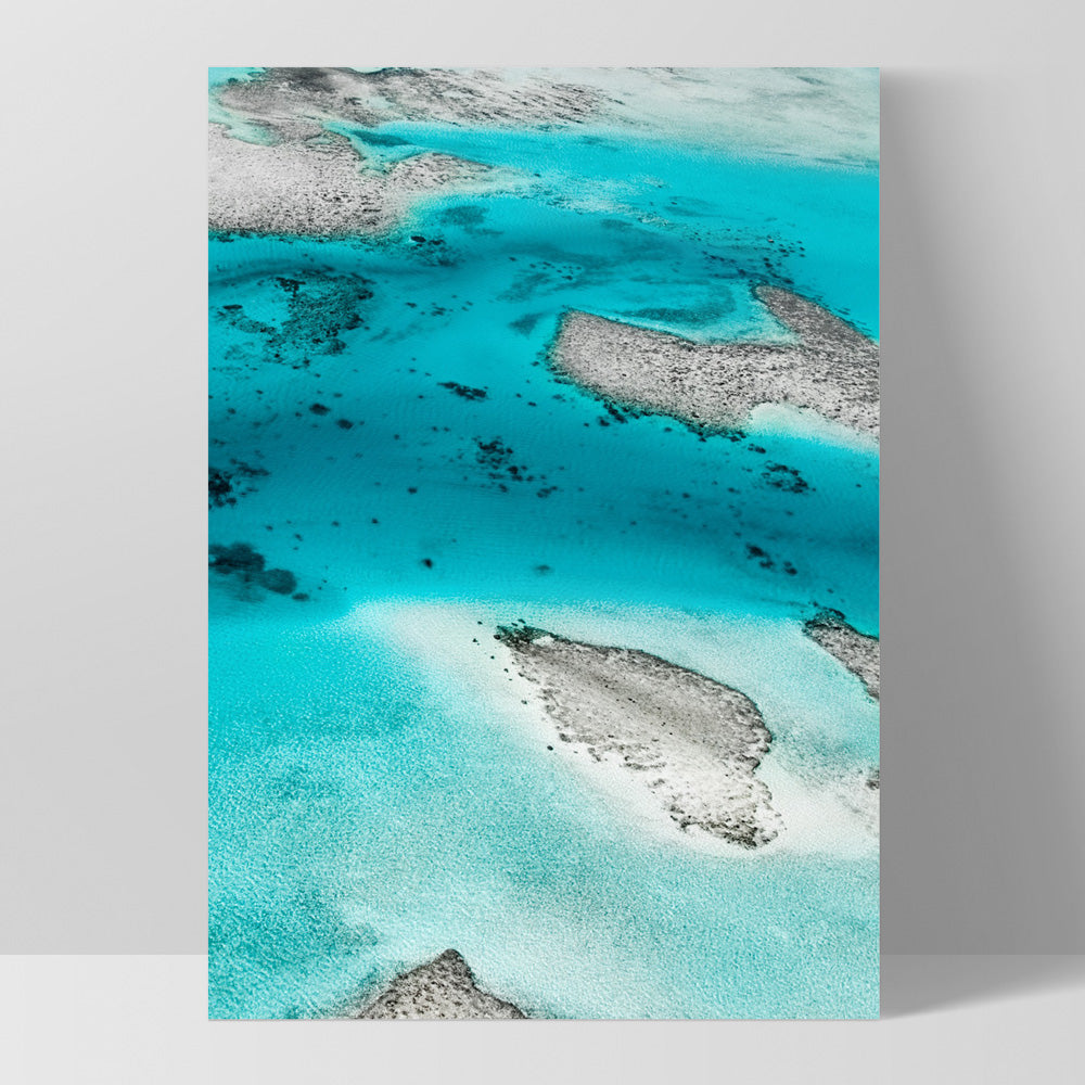 The Reef II - Art Print, Poster, Stretched Canvas, or Framed Wall Art Print, shown as a stretched canvas or poster without a frame