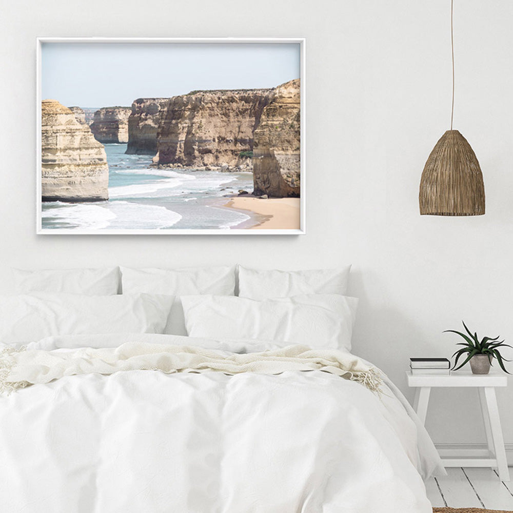 The Twelve Apostles II - Art Print, Poster, Stretched Canvas or Framed Wall Art Prints, shown framed in a room