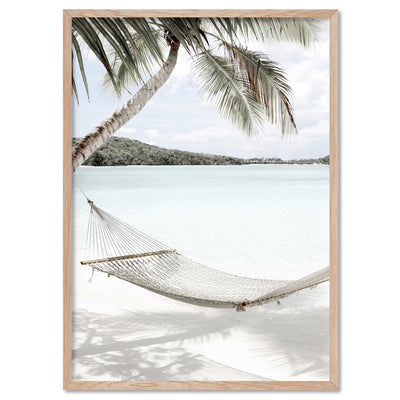 Island Daydreams - Art Print, Poster, Stretched Canvas, or Framed Wall Art Print, shown in a natural timber frame
