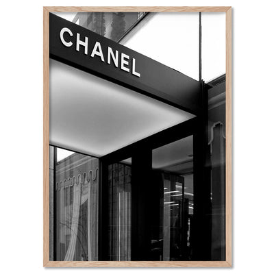 Coco Entrance B&W - Art Print, Poster, Stretched Canvas, or Framed Wall Art Print, shown in a natural timber frame