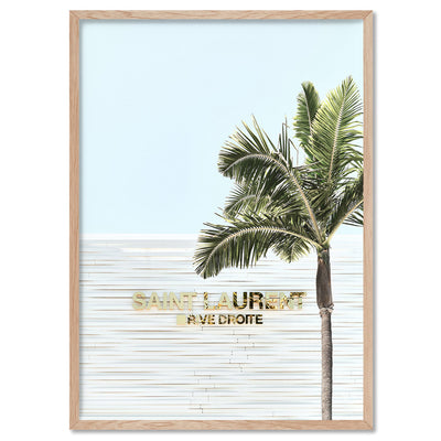 YSL Rodeo Drive - Art Print, Poster, Stretched Canvas, or Framed Wall Art Print, shown in a natural timber frame
