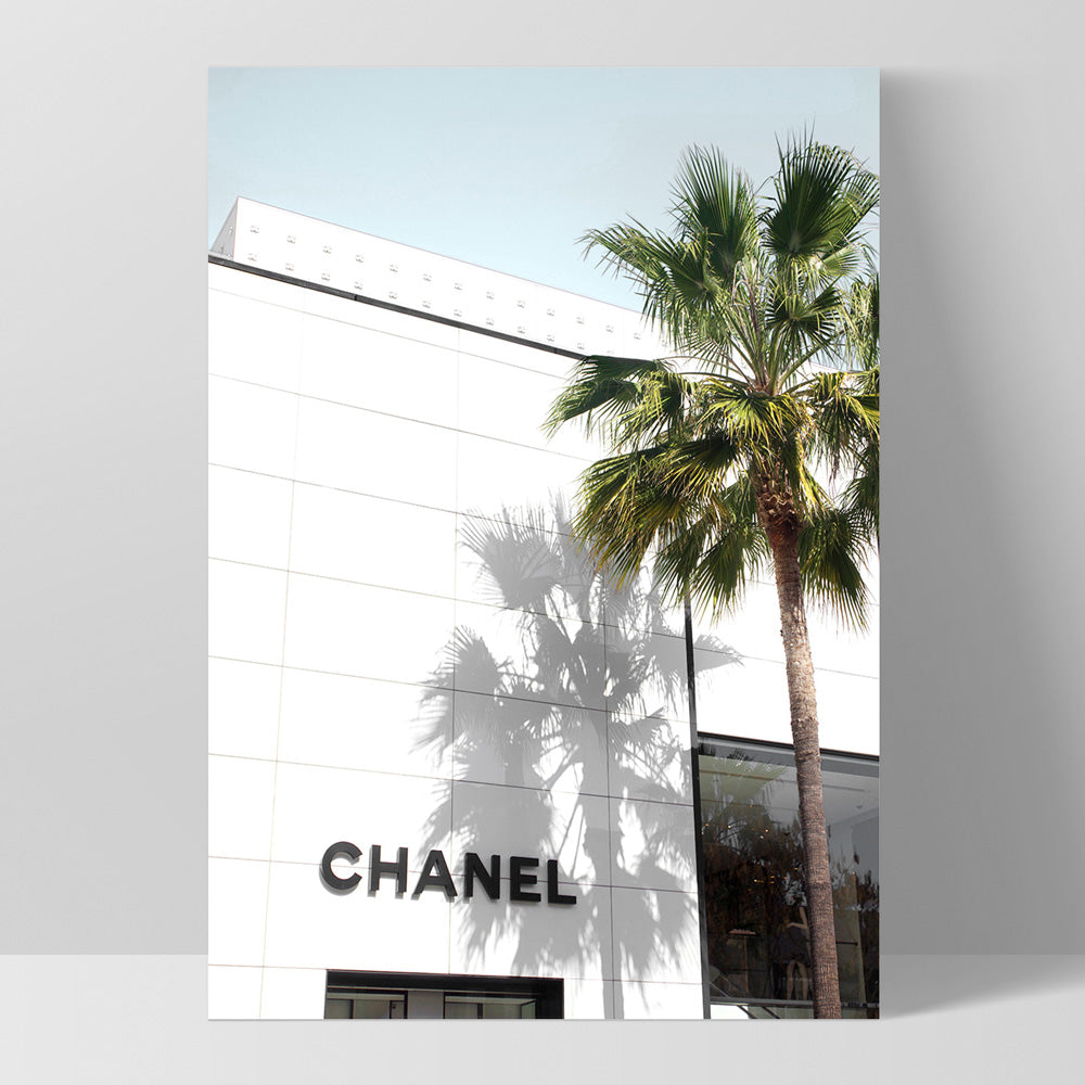 Coco Rodeo Drive - Art Print, Poster, Stretched Canvas, or Framed Wall Art Print, shown as a stretched canvas or poster without a frame
