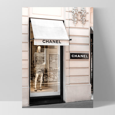 Coco Rue Cambon - Art Print, Poster, Stretched Canvas, or Framed Wall Art Print, shown as a stretched canvas or poster without a frame