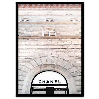 Coco Arches - Art Print, Poster, Stretched Canvas, or Framed Wall Art Print, shown in a black frame
