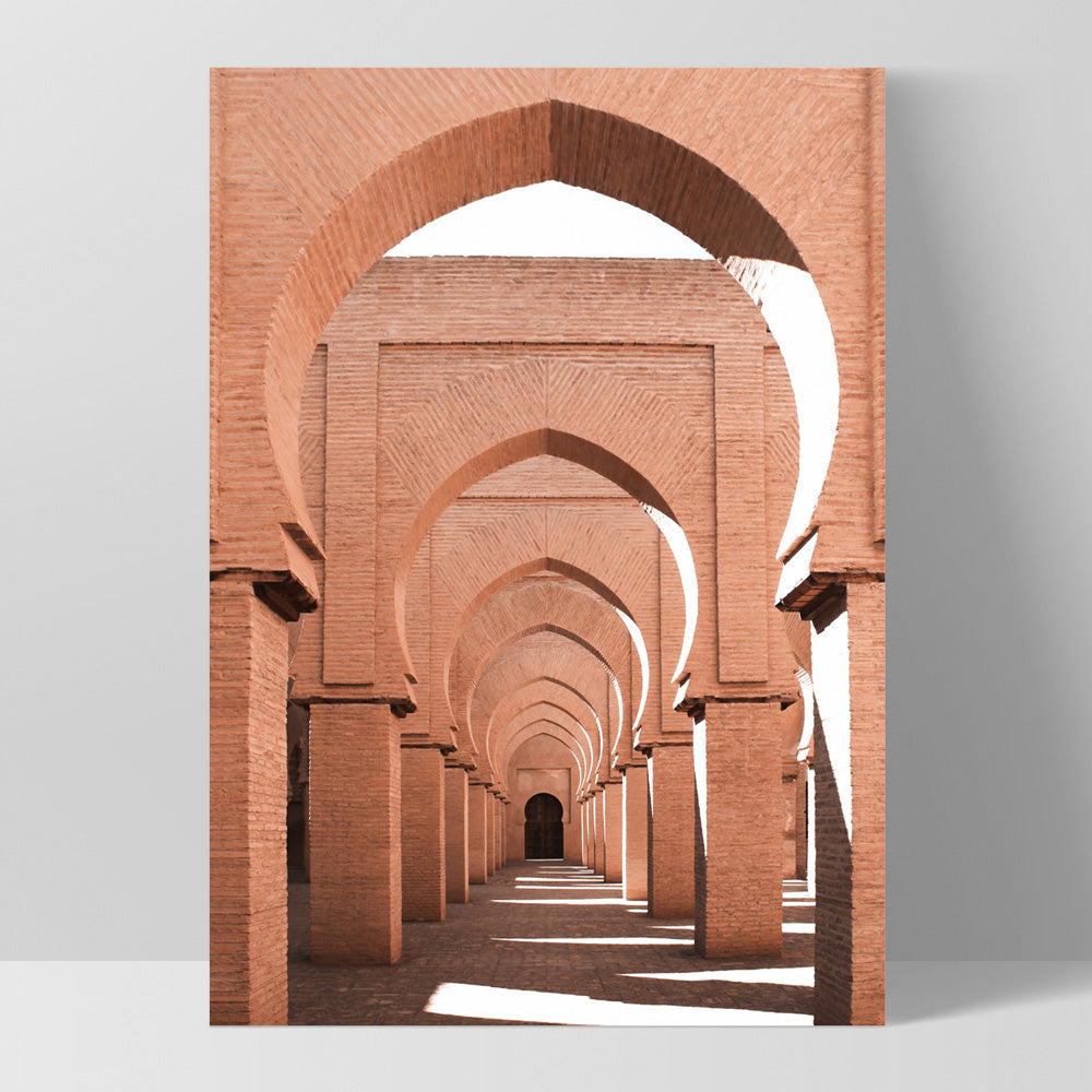 Orange Desert Arches, Tinmel Morocco - Art Print, Poster, Stretched Canvas, or Framed Wall Art Print, shown as a stretched canvas or poster without a frame