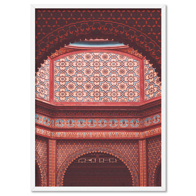 Magic Carpet Ride in Jaipur - Art Print, Poster, Stretched Canvas, or Framed Wall Art Print, shown in a white frame