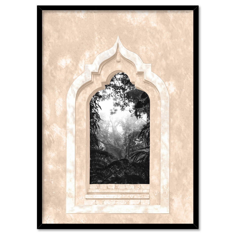 Rainforest in the Desert - Art Print, Poster, Stretched Canvas, or Framed Wall Art Print, shown in a black frame