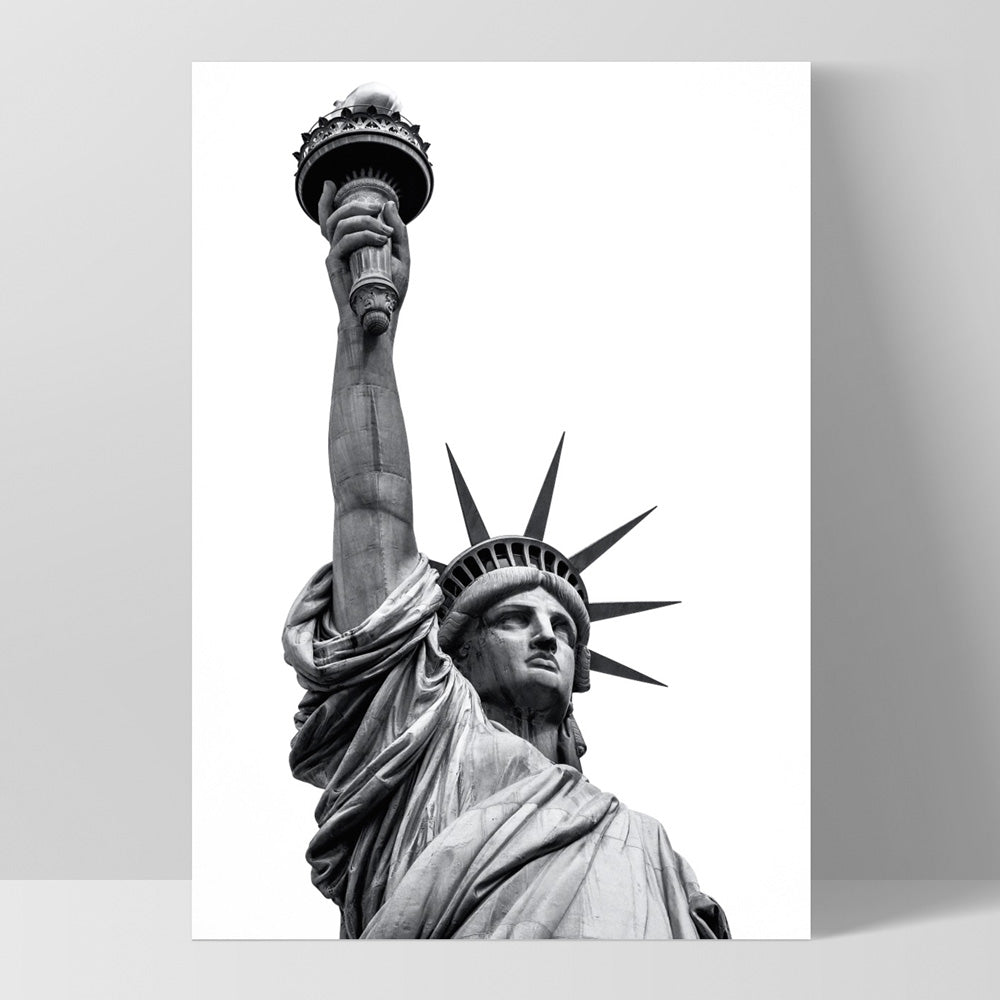 Liberty Rising - Art Print, Poster, Stretched Canvas, or Framed Wall Art Print, shown as a stretched canvas or poster without a frame
