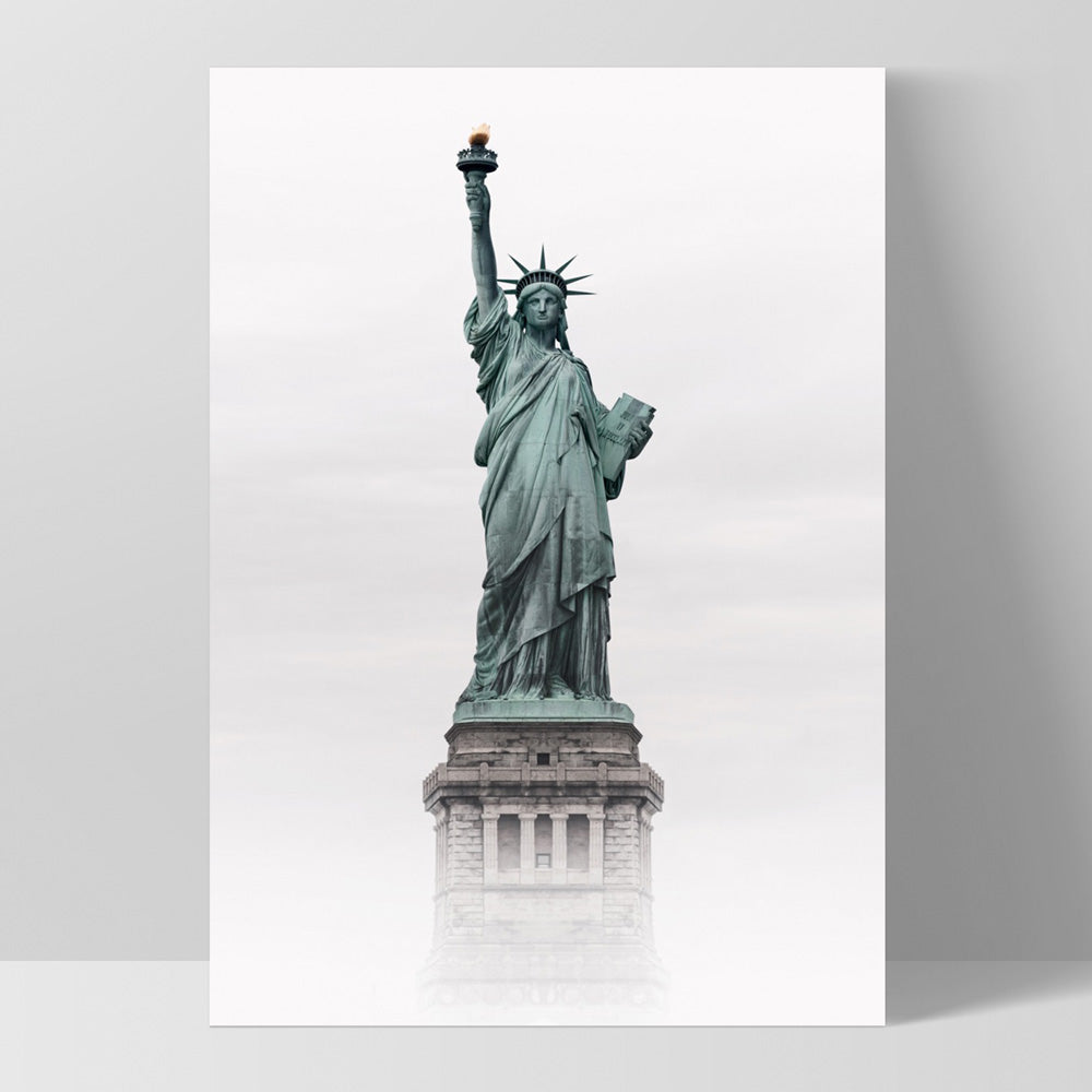 Liberty Enlightening - Art Print, Poster, Stretched Canvas, or Framed Wall Art Print, shown as a stretched canvas or poster without a frame
