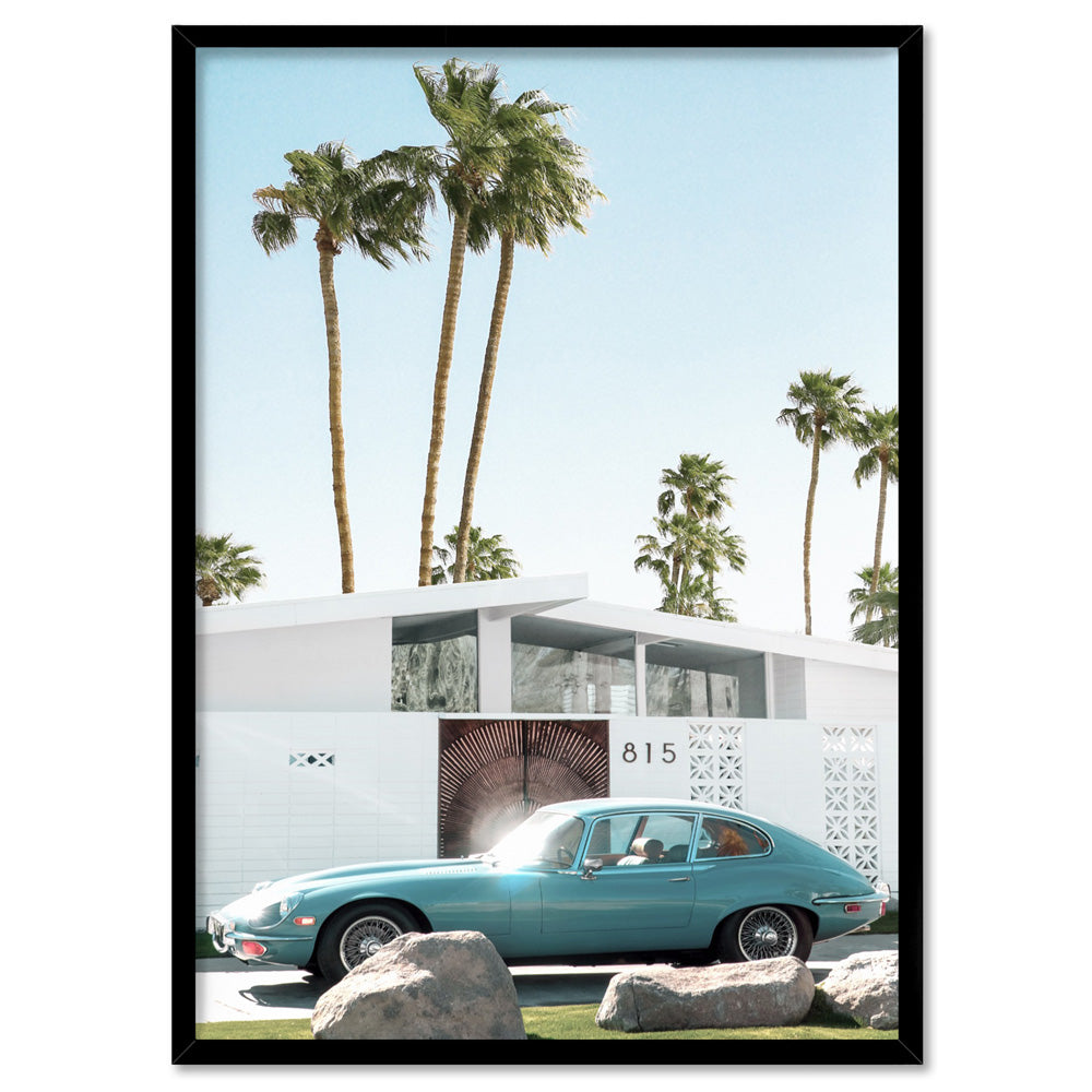 Palm Springs | 815 Classic - Art Print, Poster, Stretched Canvas, or Framed Wall Art Print, shown in a black frame