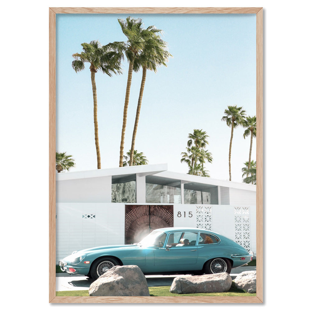 Palm Springs | 815 Classic - Art Print, Poster, Stretched Canvas, or Framed Wall Art Print, shown in a natural timber frame