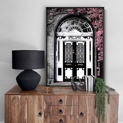 Regal Arch Doorway - Art Print, Poster, Stretched Canvas or Framed Wall Art, shown framed in a room