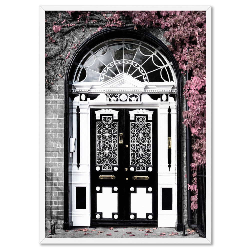 Regal Arch Doorway - Art Print, Poster, Stretched Canvas, or Framed Wall Art Print, shown in a white frame