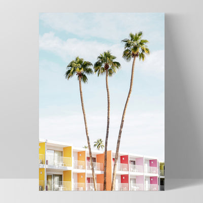 Palm Springs | The Saguaro Hotel I - Art Print, Poster, Stretched Canvas, or Framed Wall Art Print, shown as a stretched canvas or poster without a frame