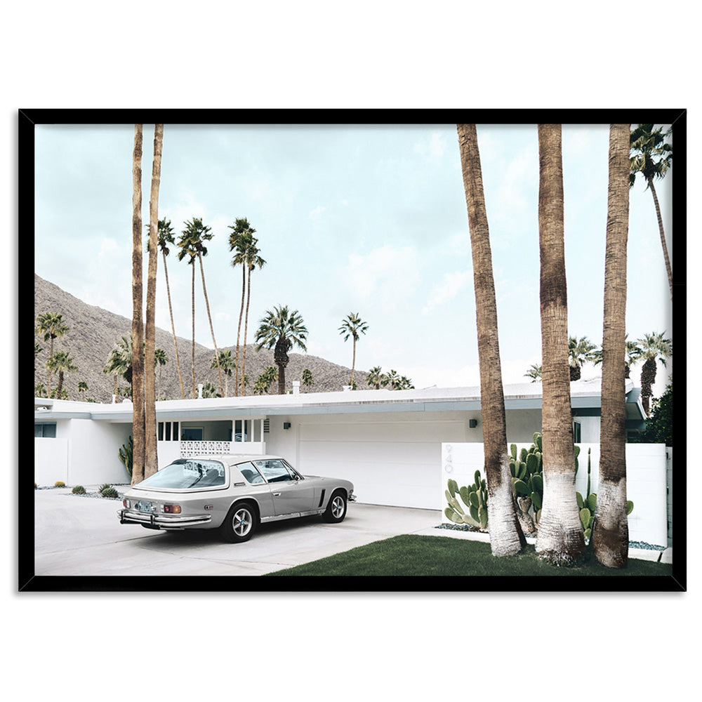 Palm Springs | 940 Classic - Art Print, Poster, Stretched Canvas, or Framed Wall Art Print, shown in a black frame